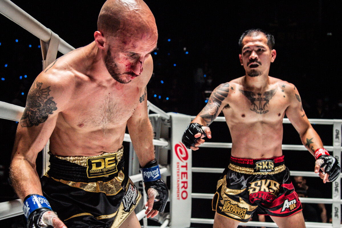 Collection of images from battles in the battle of ONE Lumpinee.