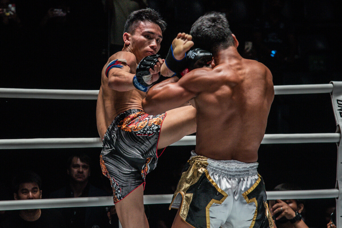 Collection of images from battles in the battle of ONE Lumpinee.