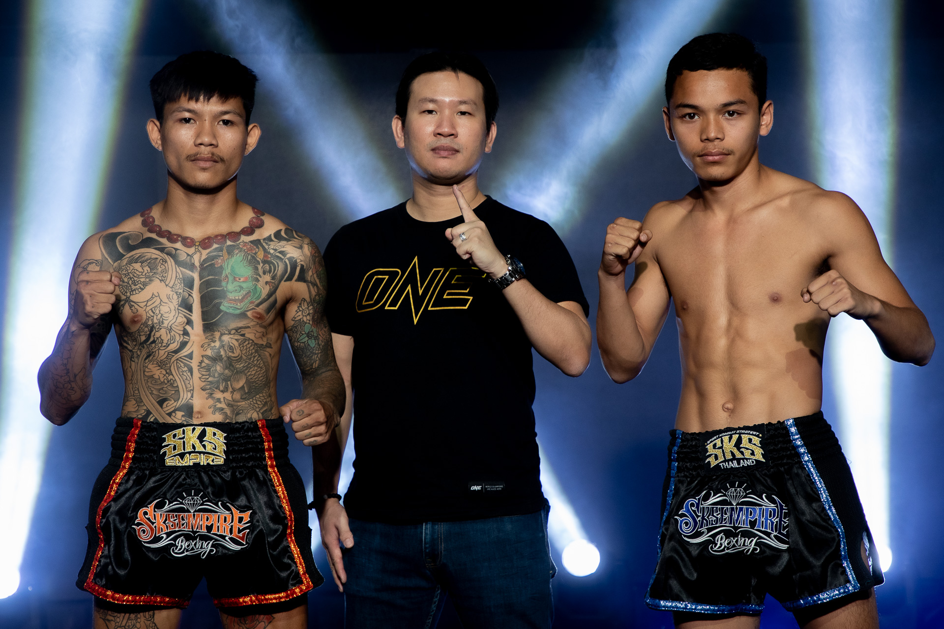 Collection of images from battles in the battle of ONE Lumpinee.