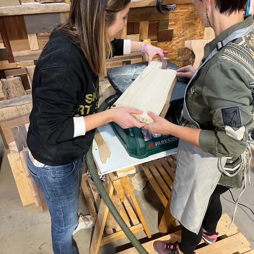 Taller de tablas de madera