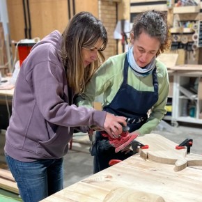 Taller de tablas de madera