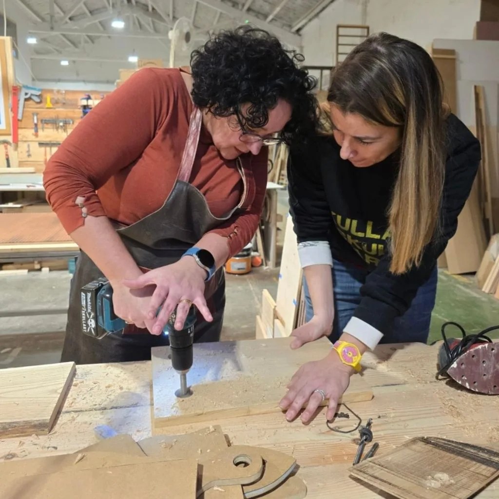 Taller de tablas de madera