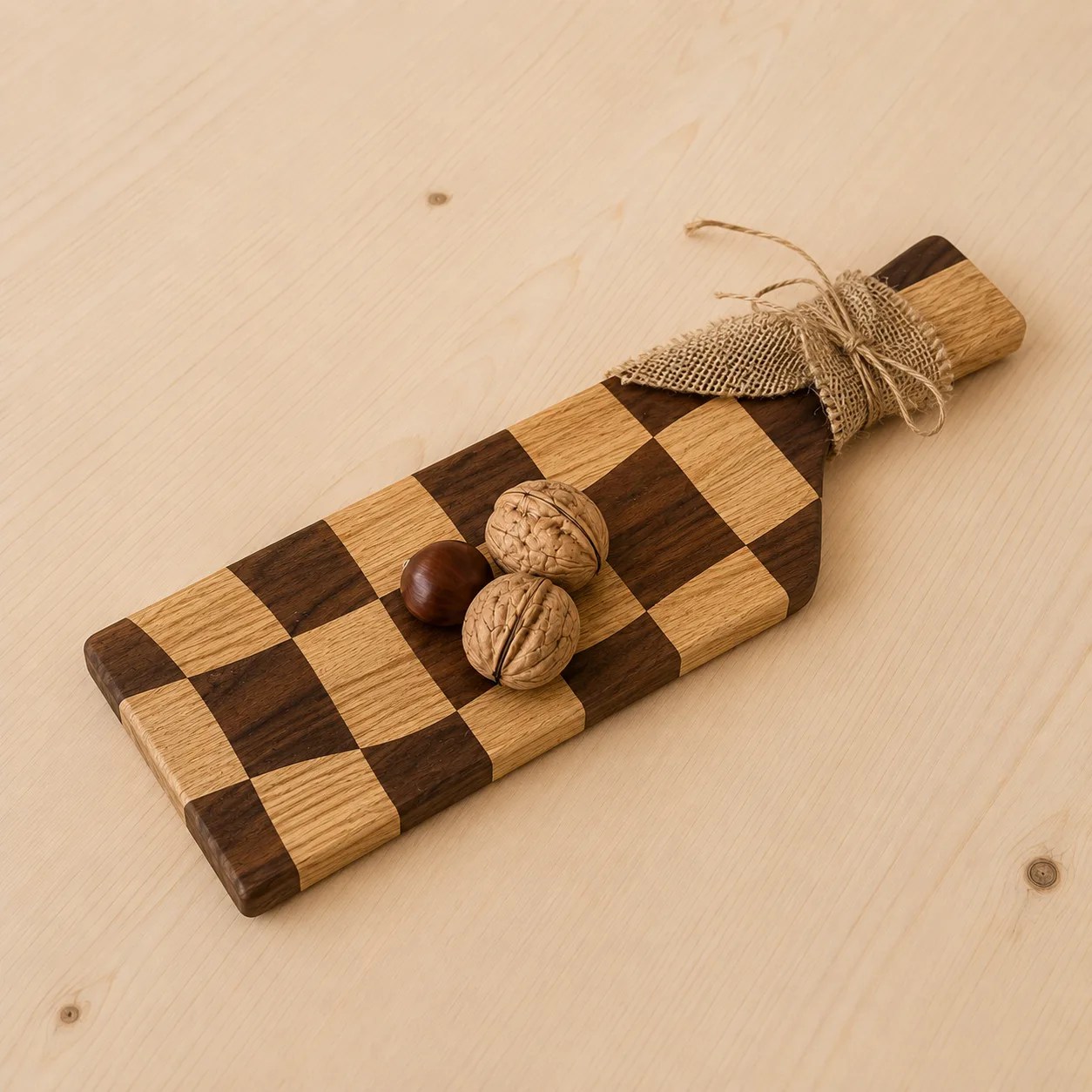 Delta · Tabla artesanal con asa