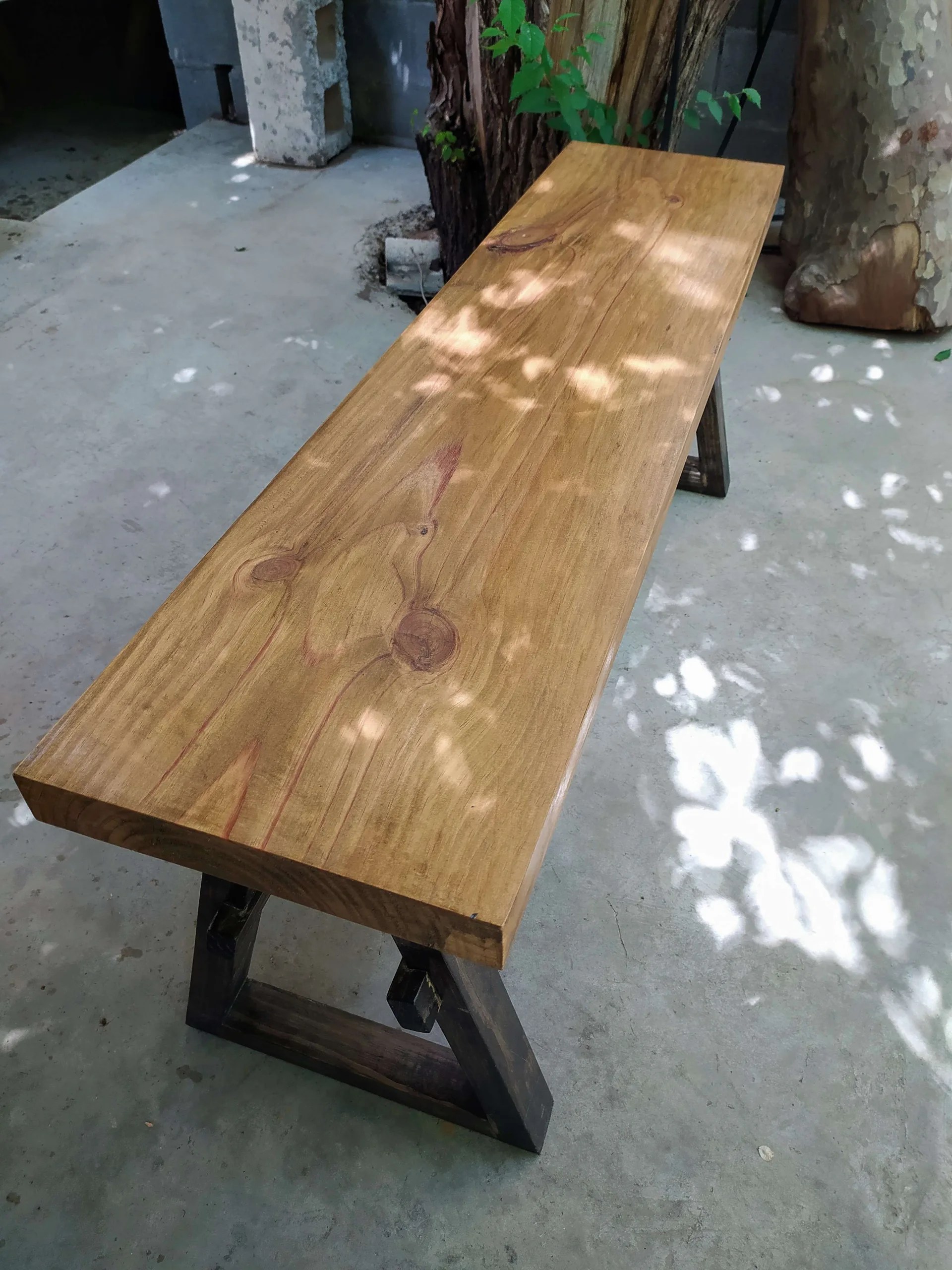 Banco rústico de Madera de Pino Insigne