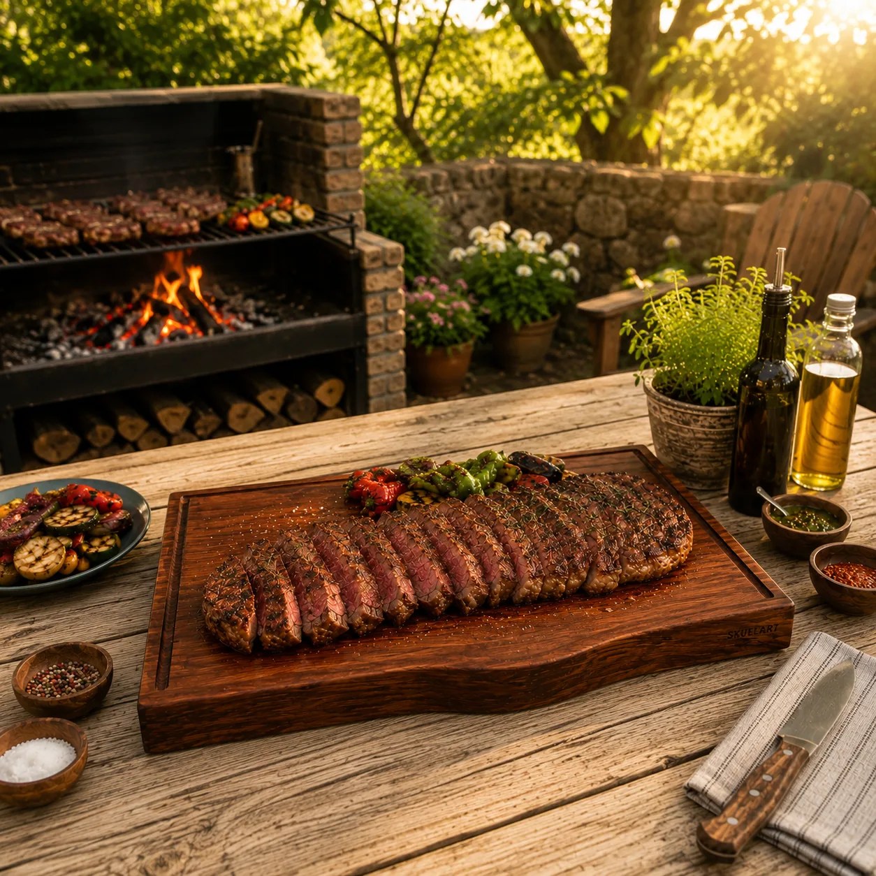 Tabla para barbacoa