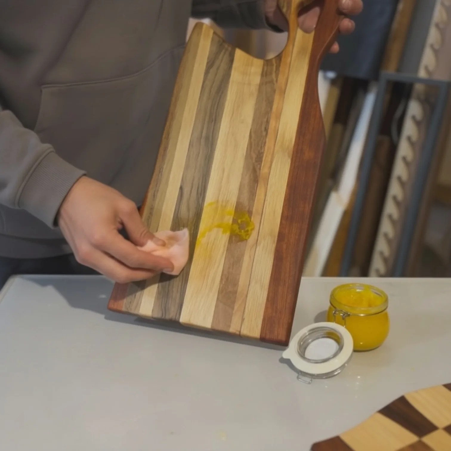 Cera natural para madera