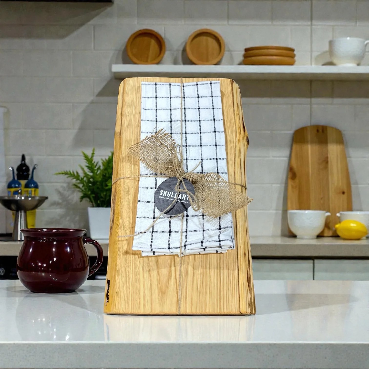 Set regalo cocina: tabla de madera