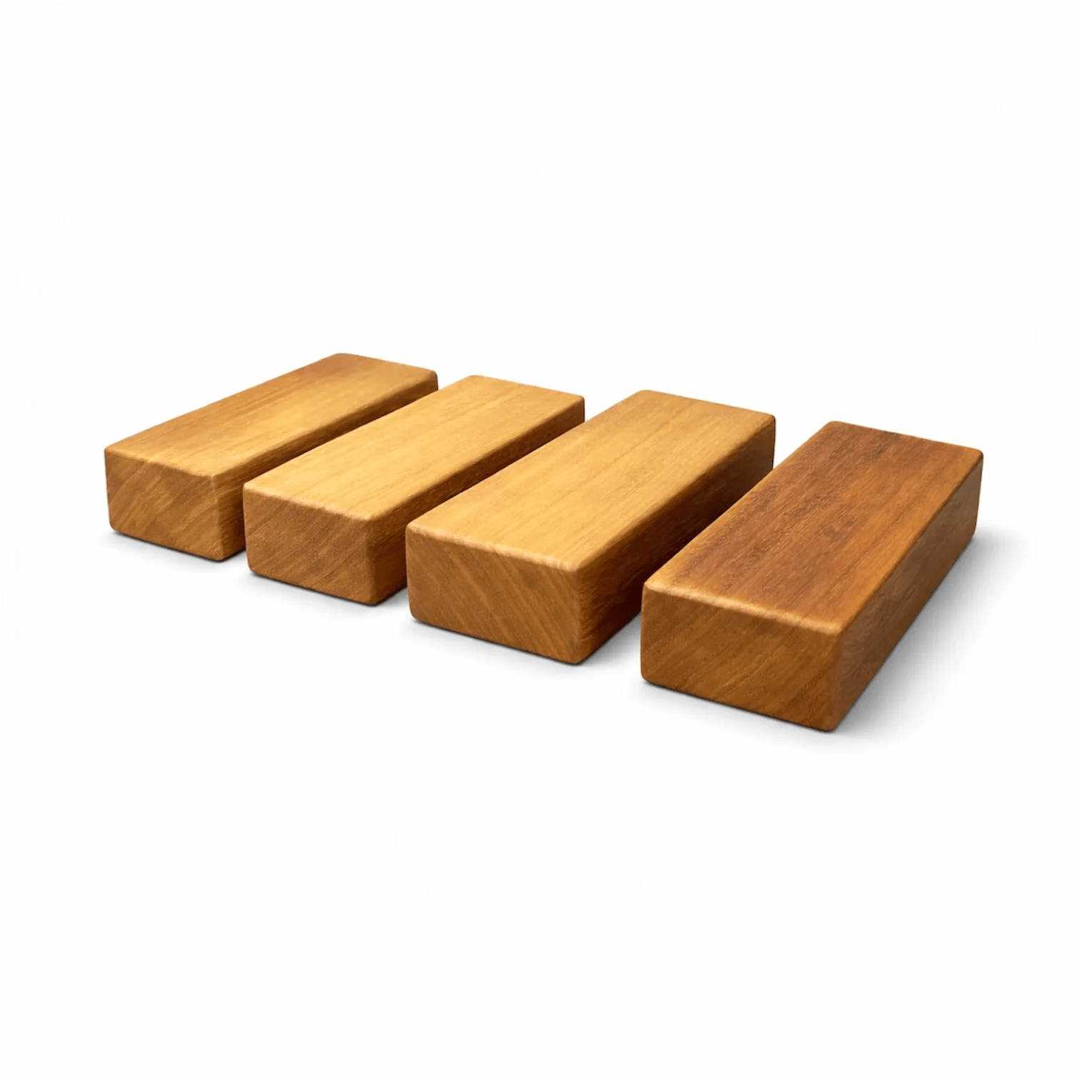 Ladrillo de yoga de madera maciza (iroko)