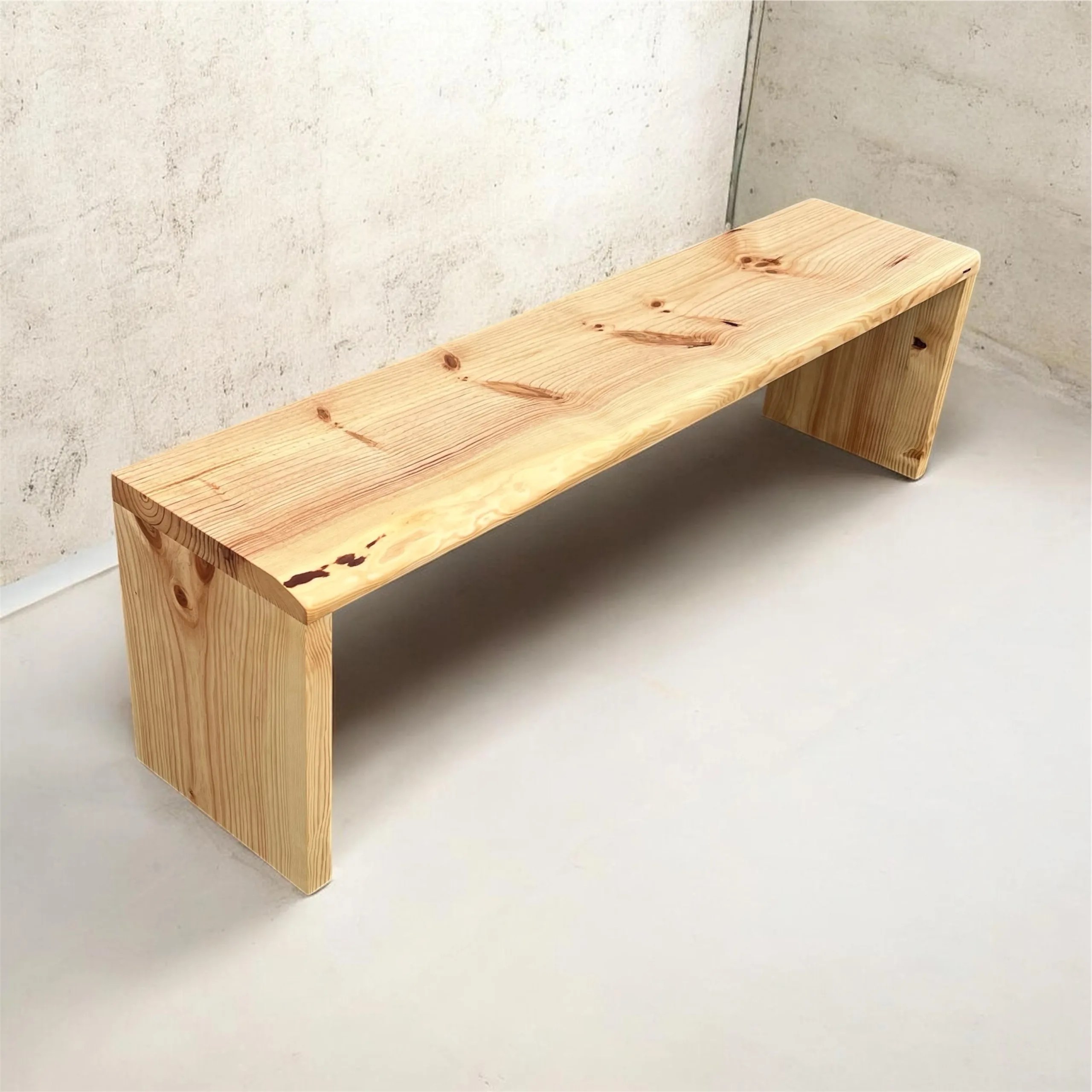 Banco de madera maciza a medida