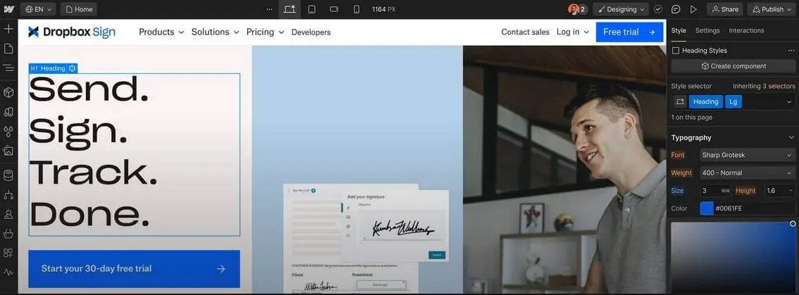 How much does webflow cost in 2025?