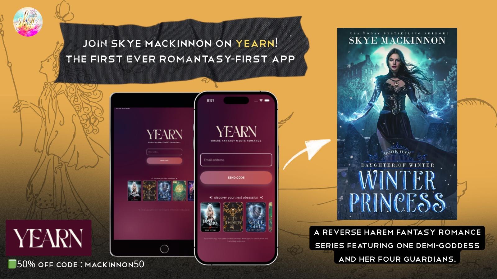 Yearn romantasy app: Winter Princess by Skye MacKinnon