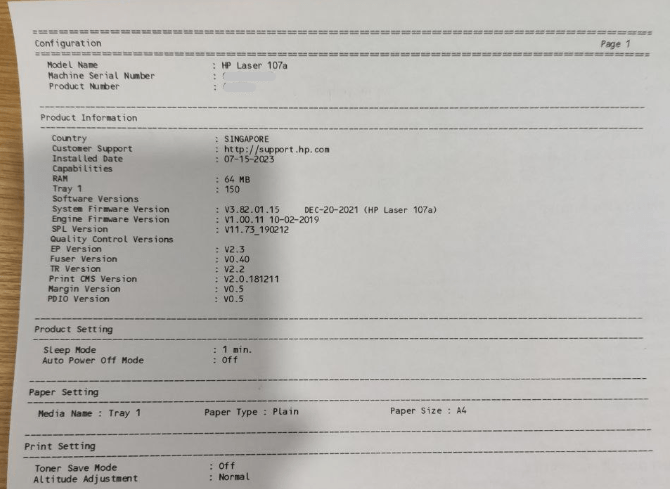 print report