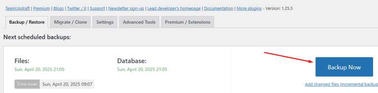 How to Back Up Your Website Database Using UpdraftPlus