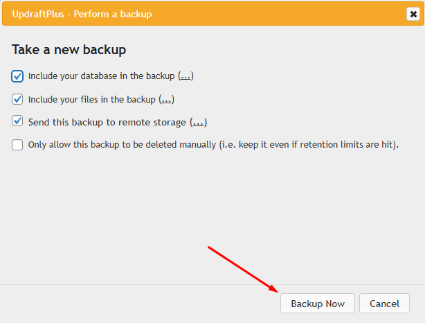 How to Back Up Your Website Database Using UpdraftPlus