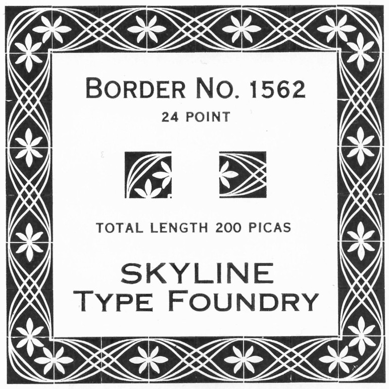 Border No. 1562 – Skyline Type Foundry