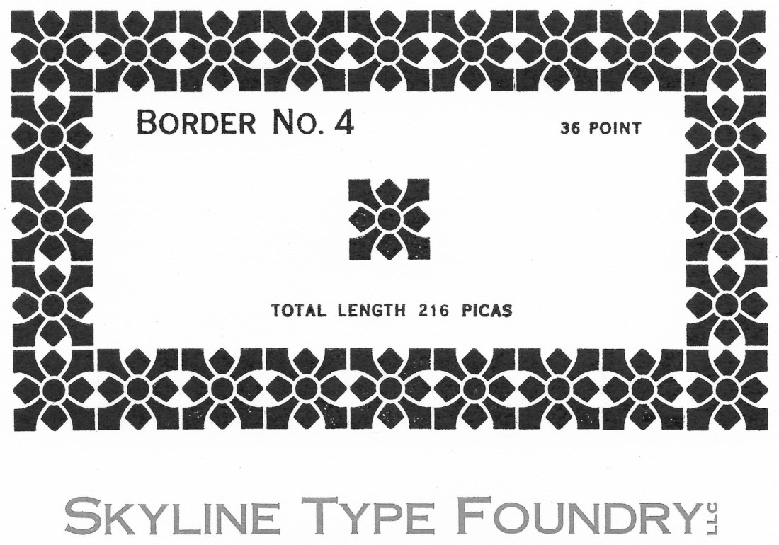 Decorative Borders – Skyline Type Foundry