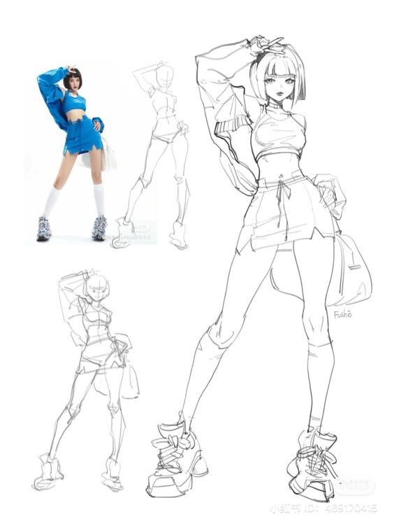 Woman drawing poses posemuse on x: "and... new #pose reference