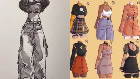 Drawing clothes: tips and techniques for fashion illustration