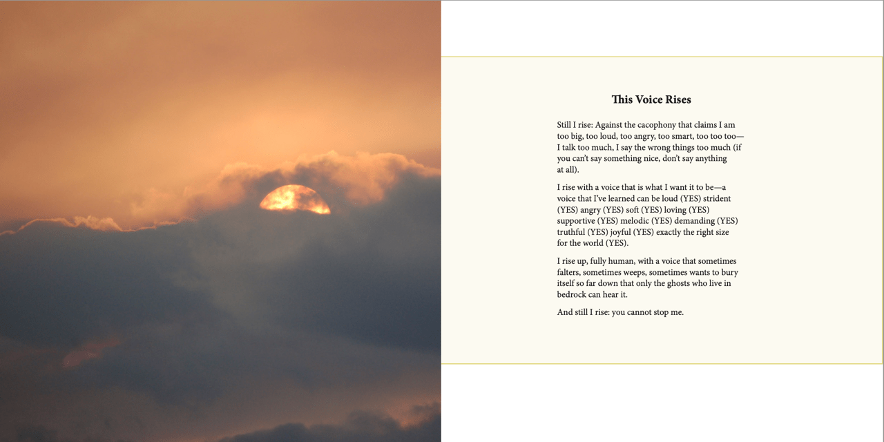 Sustaining Hope, 2 pages, interior