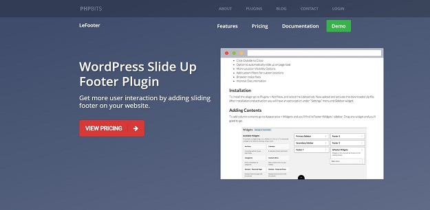 · select a footer click on the footer that you . Best WordPress Footer Plugins - SkyTechGeek