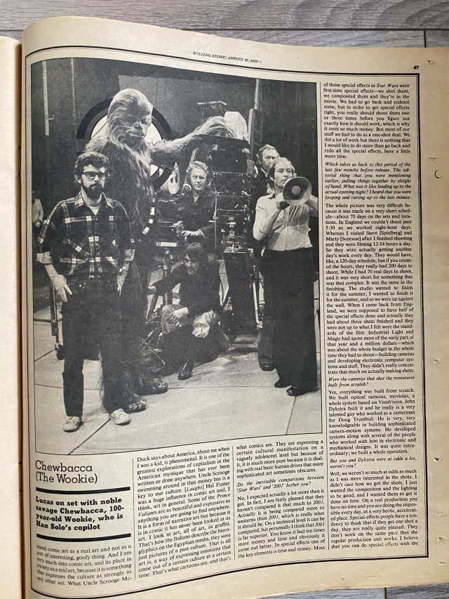 Star Wars Rolling Stone 1977 article