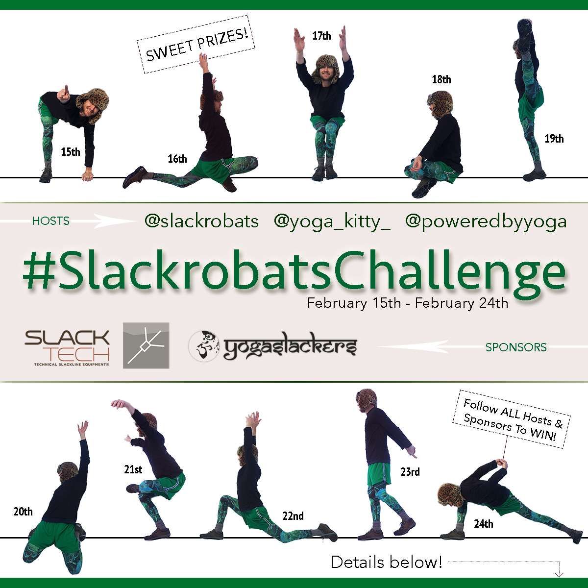 Kick Off 2017 With A Slackline #SlackrobatsChallenge!