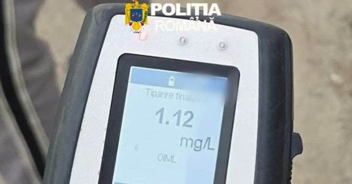 Rezultatul a indicat o valoare de 1,12 mg/l alcool pur în aerul expirat.