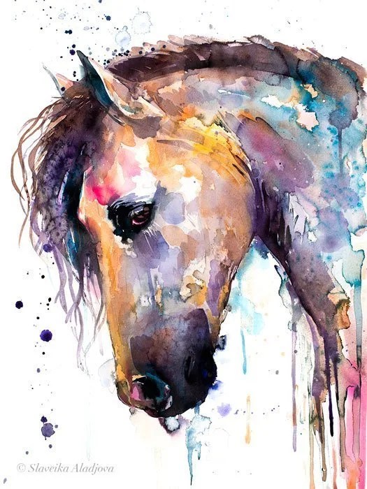 Horse Custom Hand painted Horse portrait