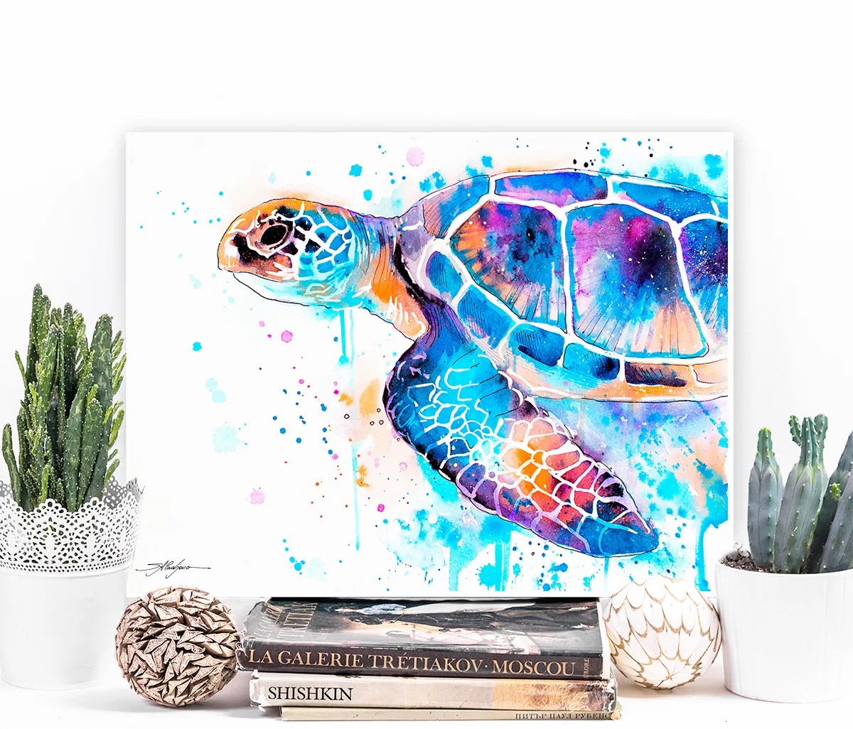 Blue Sea turtle