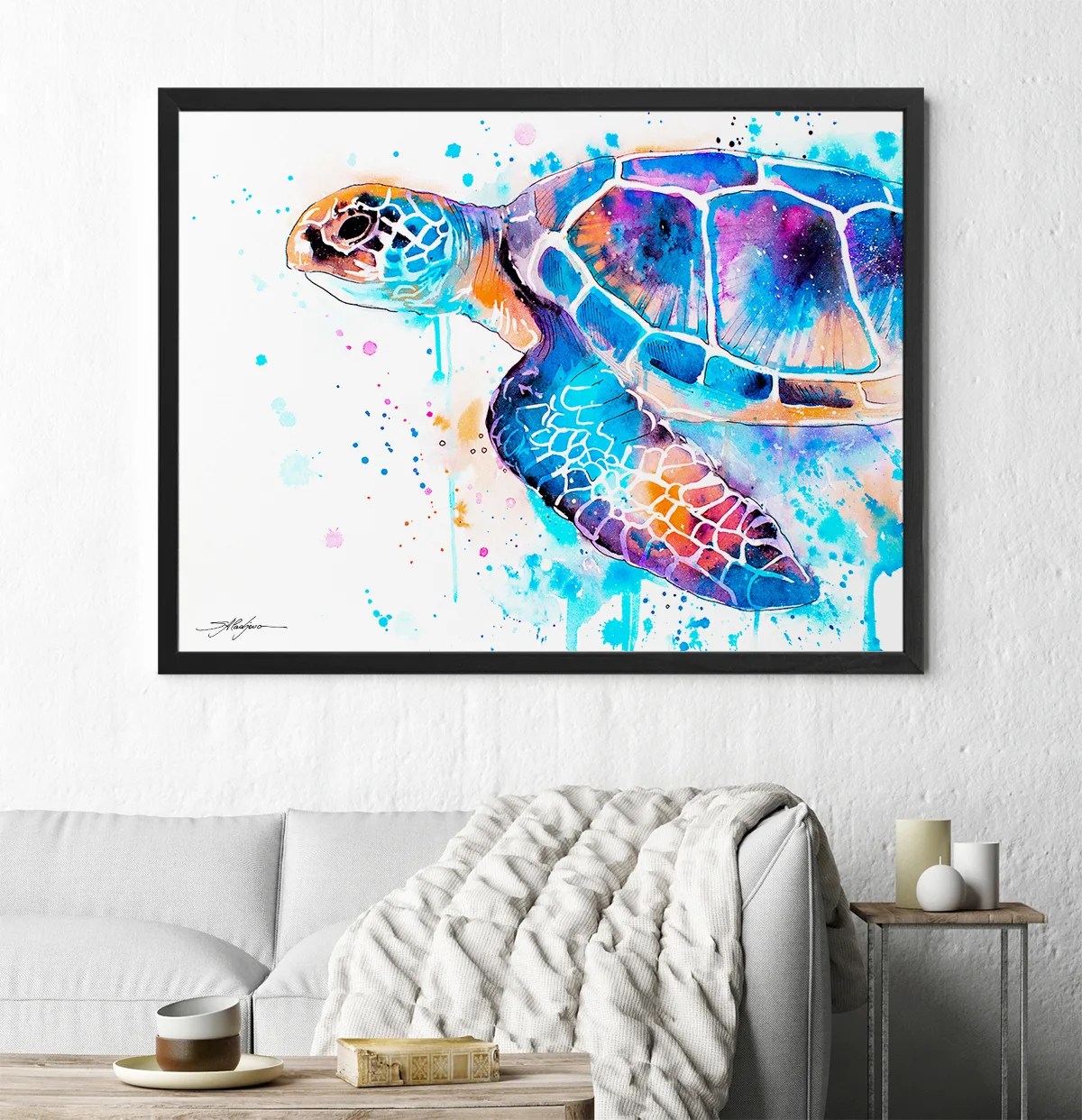 Blue Sea turtle