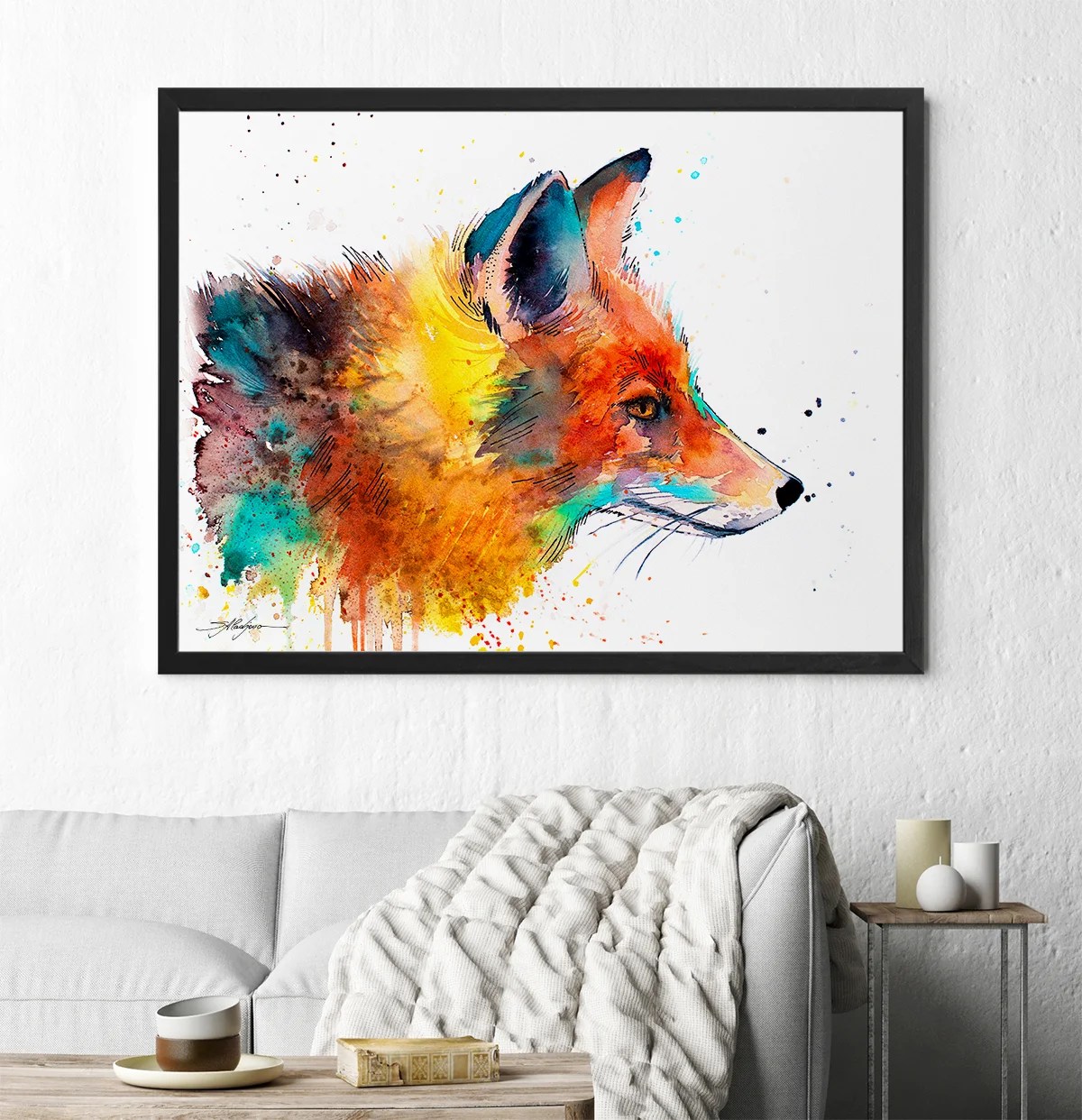 What Collectors Say 15 Fox watercolor painting print by Slaveika Aladjova, art, animal, illustration, home decor, Nursery, gift, Wildlife, wall art