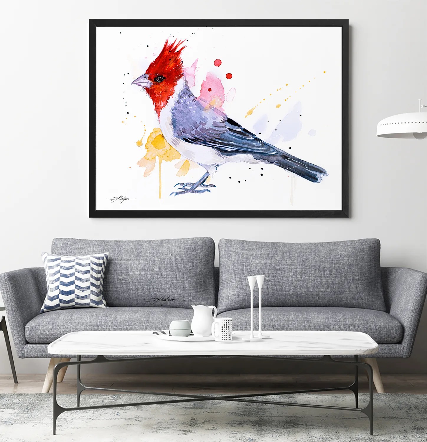 Red-crested cardinal