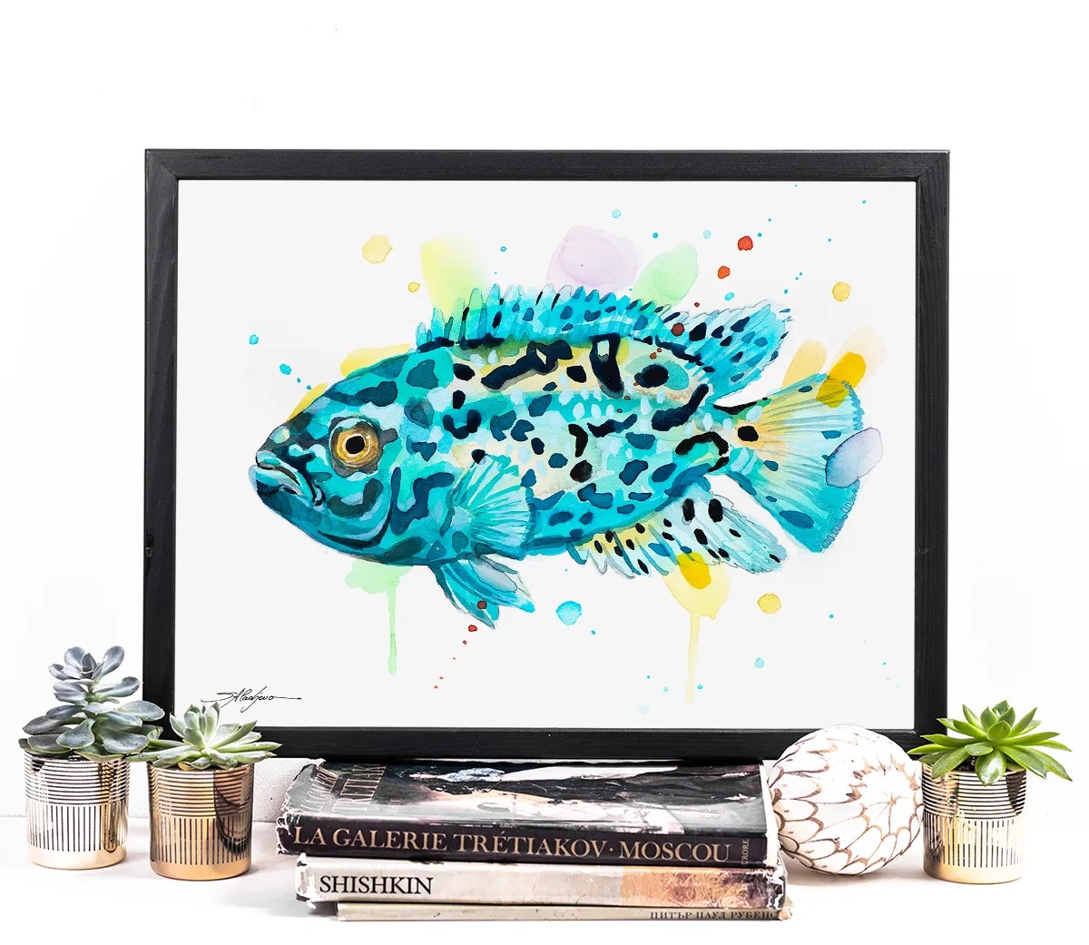 Electric Blue Jack Dempsey Cichlid