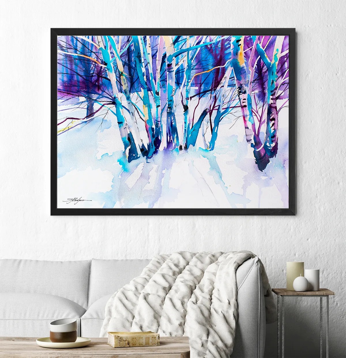 Birches landscape