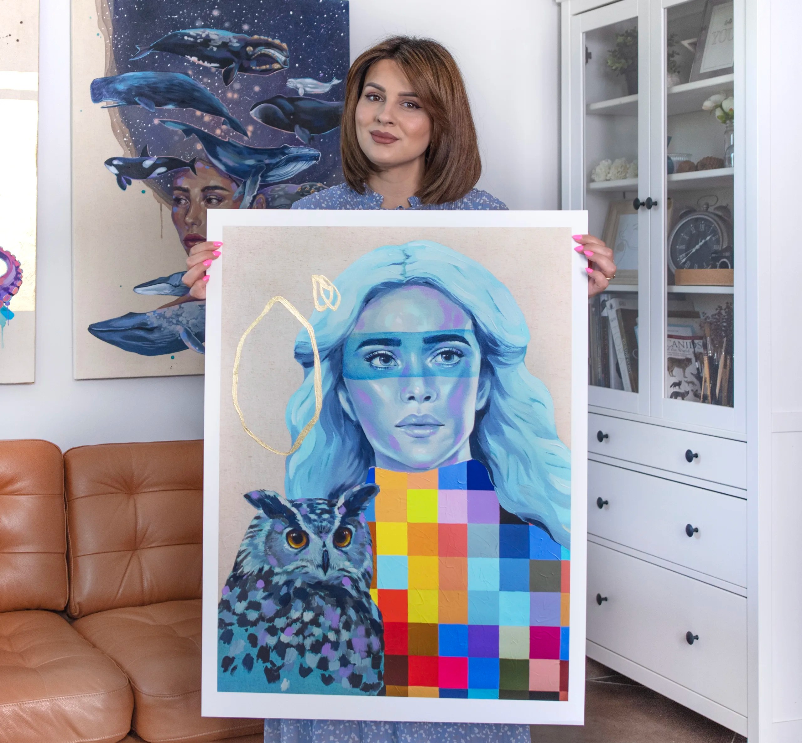 Symphony of Shades - Hand Embellished Limited Edition Print by Slaveika Aladjova