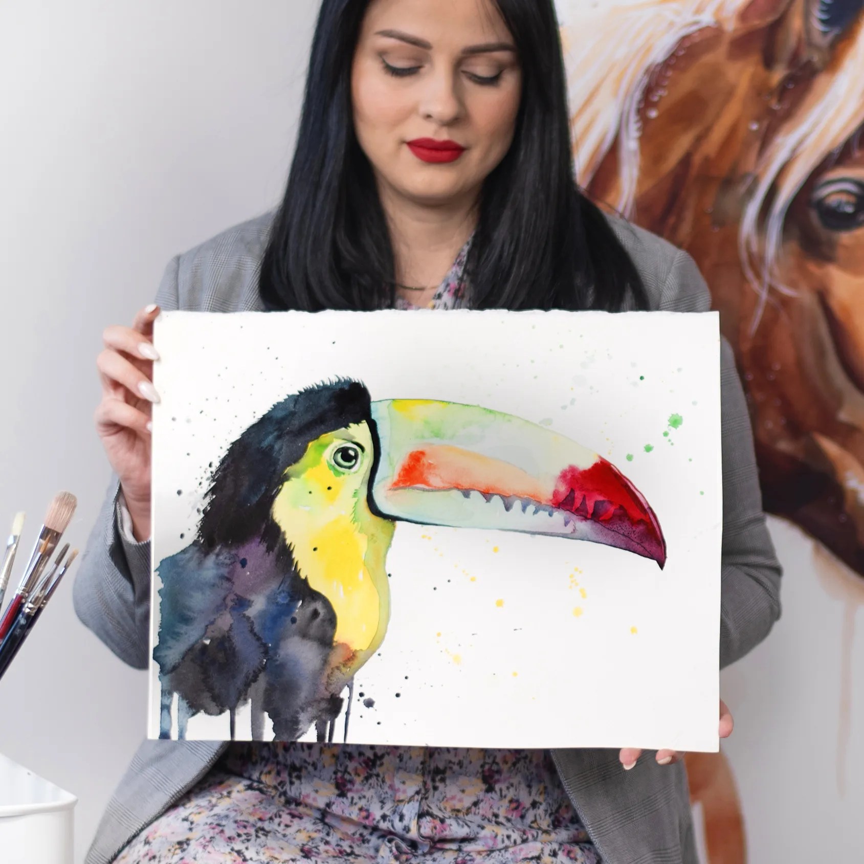 "Keel-Billed Toucan" Original Watercolor Painting
