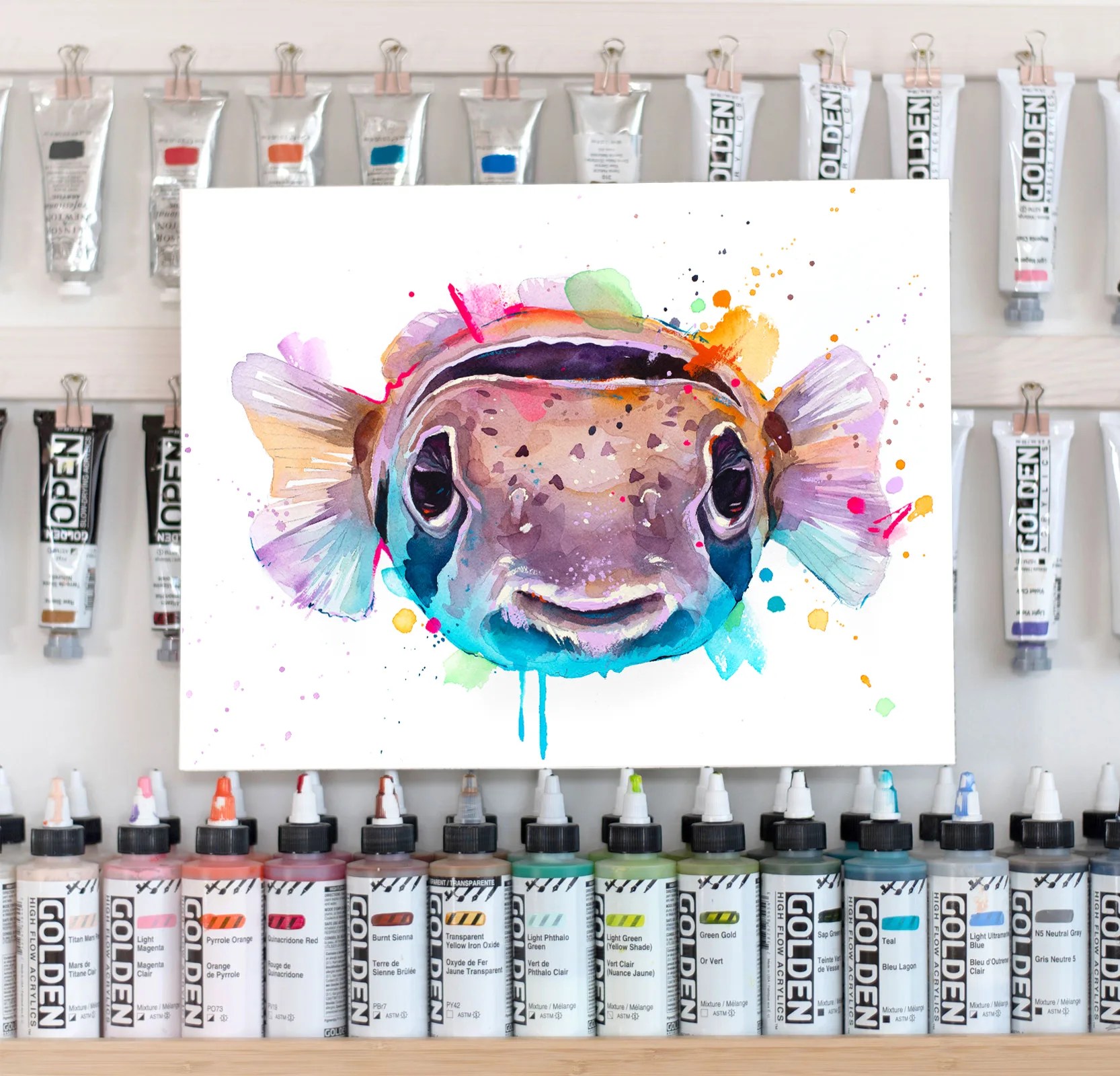 Balloonfish,balloonfish, freckled porcupinefish, porcupine puffer, and porcupine pufferfish, slaveika aladjova