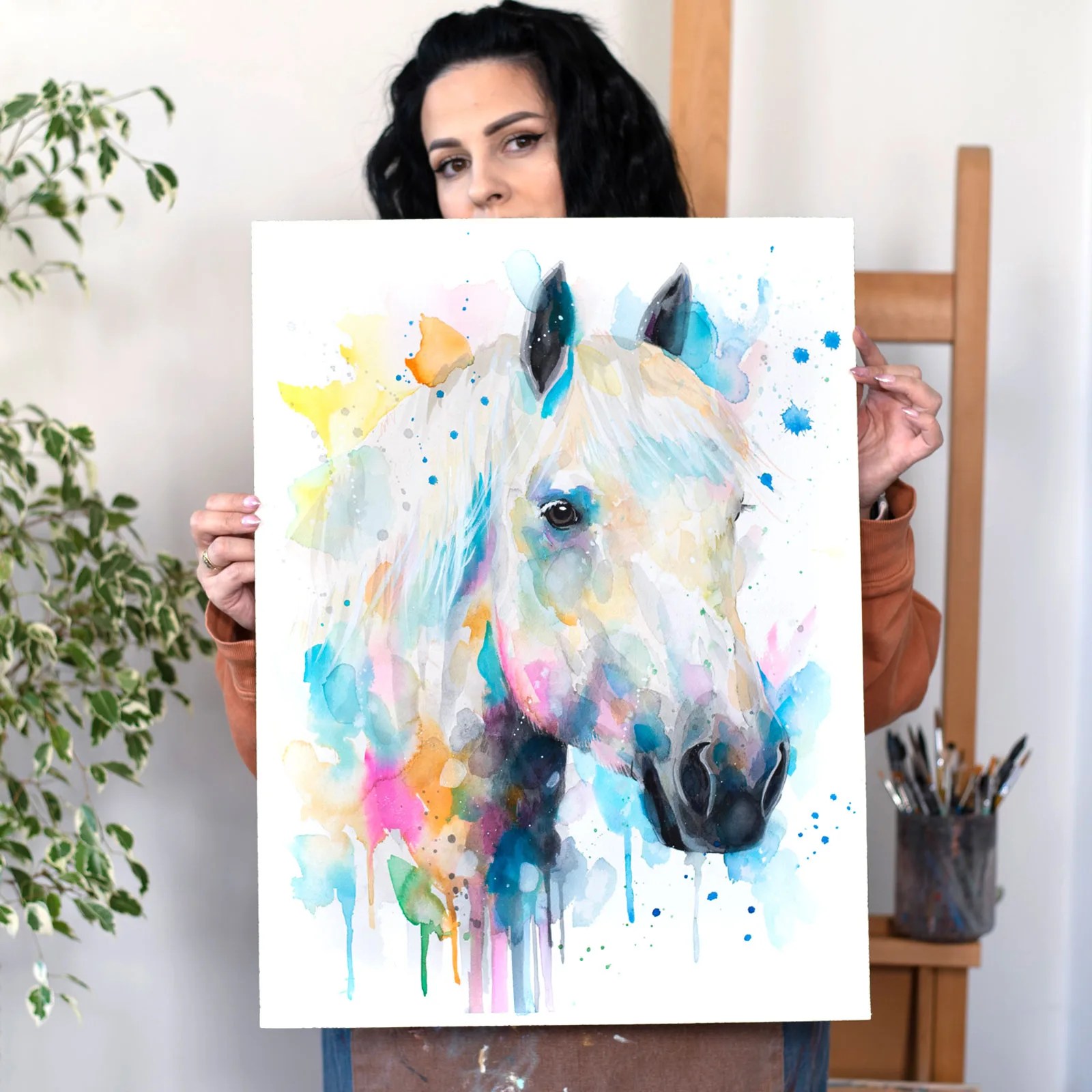 Percherons horse