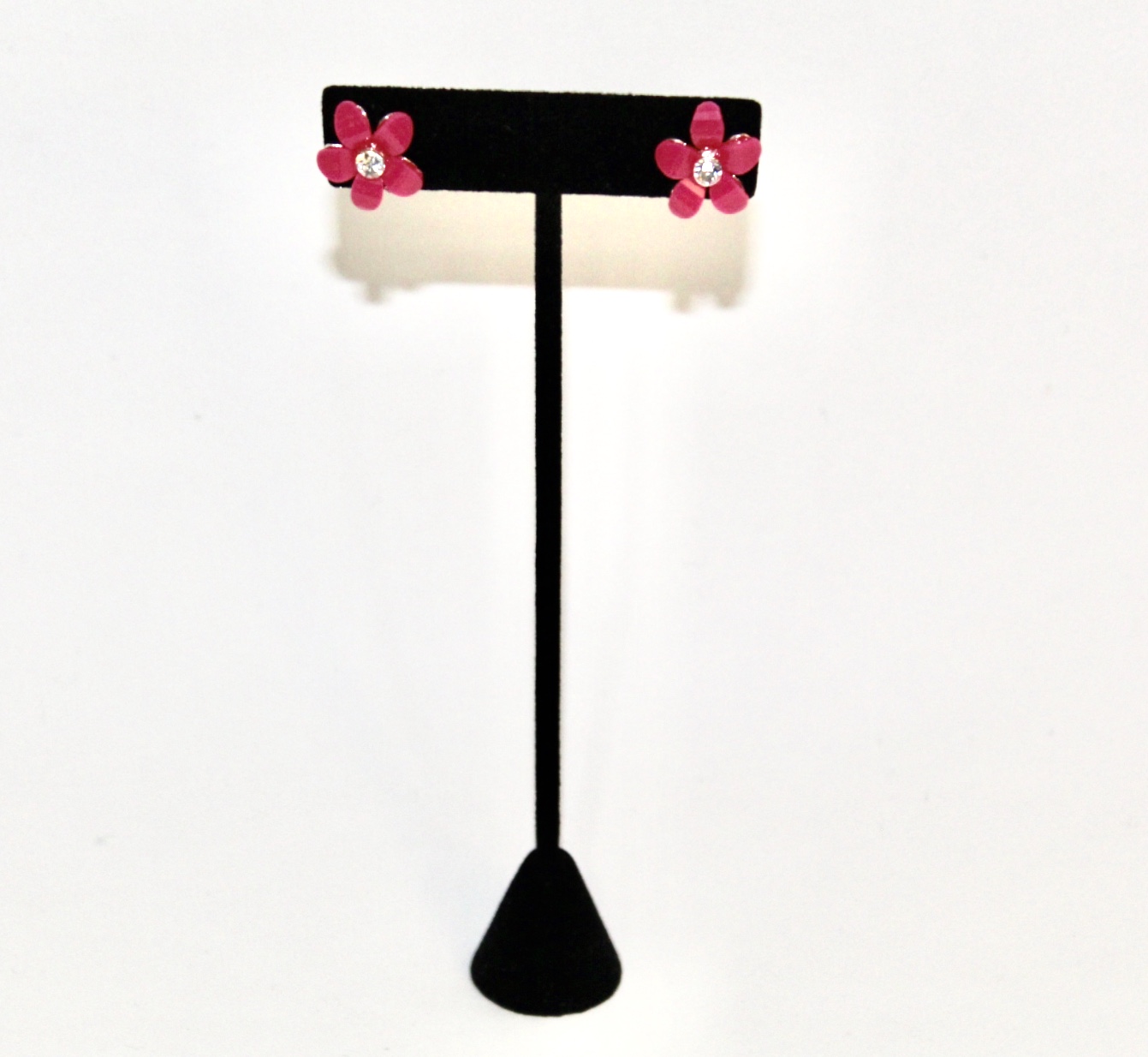 Small Flower Pink Dimond Earring