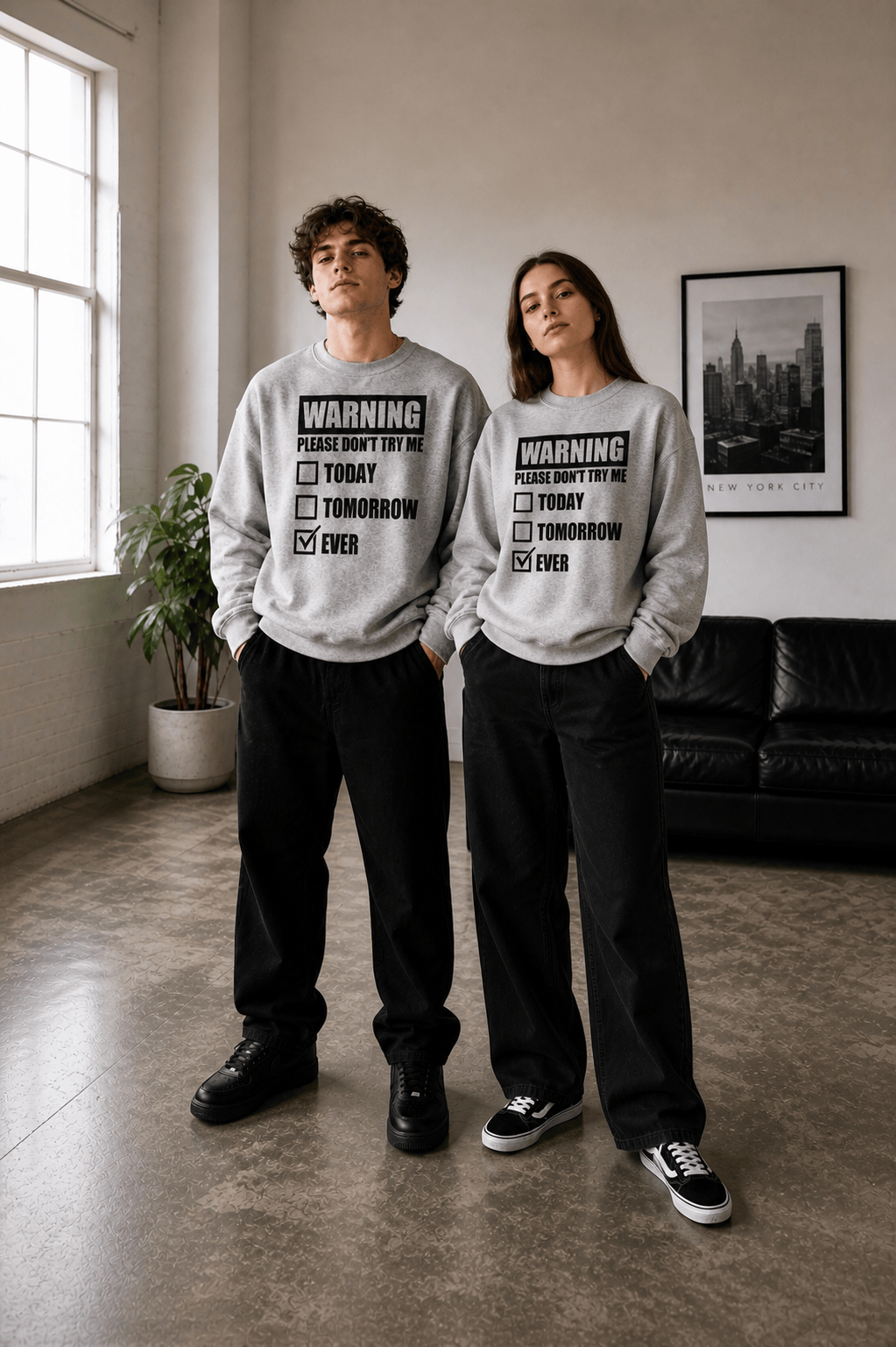 Warning Sweat Shirt