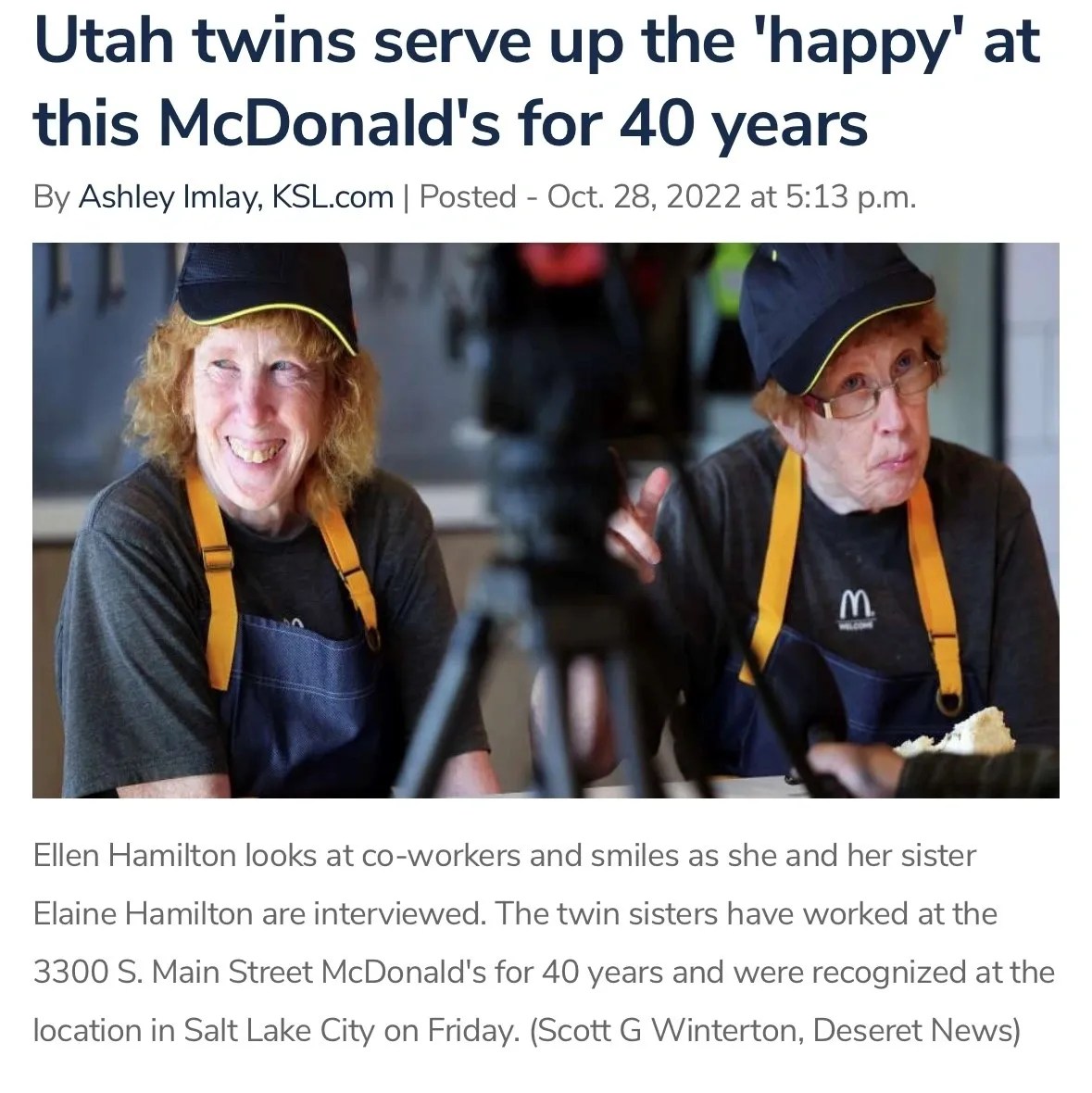 earned media coverage for mcdonald's in utah