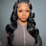 360-HD Body Wave Human Hair Wig for Women with Pre-Plucked 13X6 Lace Front and Full Lace Coverage photo review