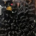 Brazilian Virgin Hair Deep Wave Bundles with 4x4 HD Lace Closure and Baby Hair Set in Natural Color photo review