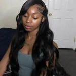 Brazilian Human Hair Body Wave Bundles with 4x4 Free Part HD Lace Closure - 100% Unprocessed Hair, Natural Color - Set of 3 Bundles photo review
