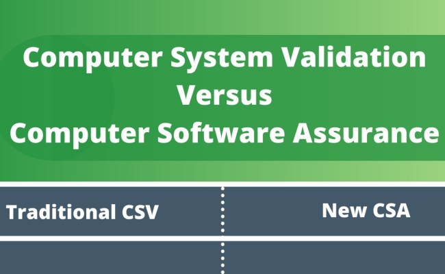 Infographic: Computer System Validation Vs. Computer Software Assurance ...