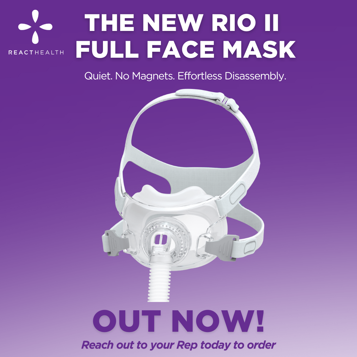 Rio II Full Face Mask from React Health - SleepWorld Magazine
