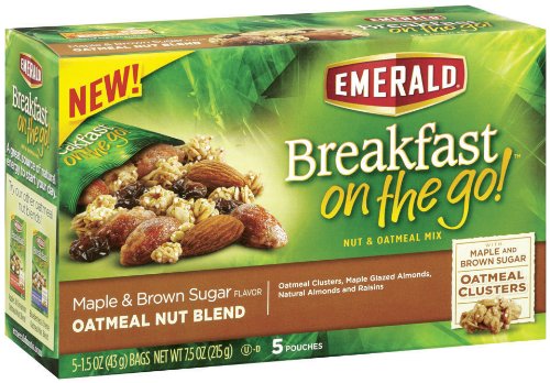 Emerald Breakfast on the Go! Maple and Brown Sugar Oatmeal Nut Blend, 7.5 Ounce