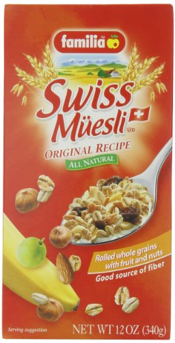 Familia Swiss Muesli, Original Recipe, 12 Ounce (Pack of 6)