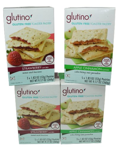 Glutino Gluten Free Toaster Pastries Variety Pack of 4 (9.17 Oz each)