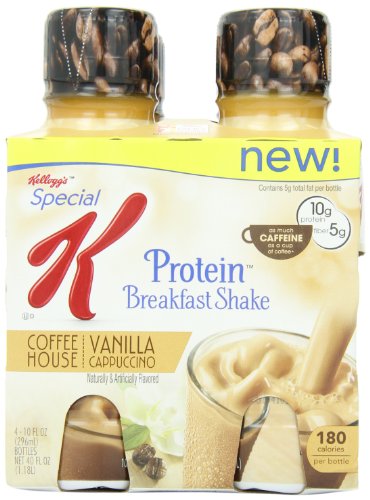 Kellogg’s Special K Coffee House Breakfast Shake, Vanilla Cappuccino, 40 Ounce. 4 count (Pack of 6)